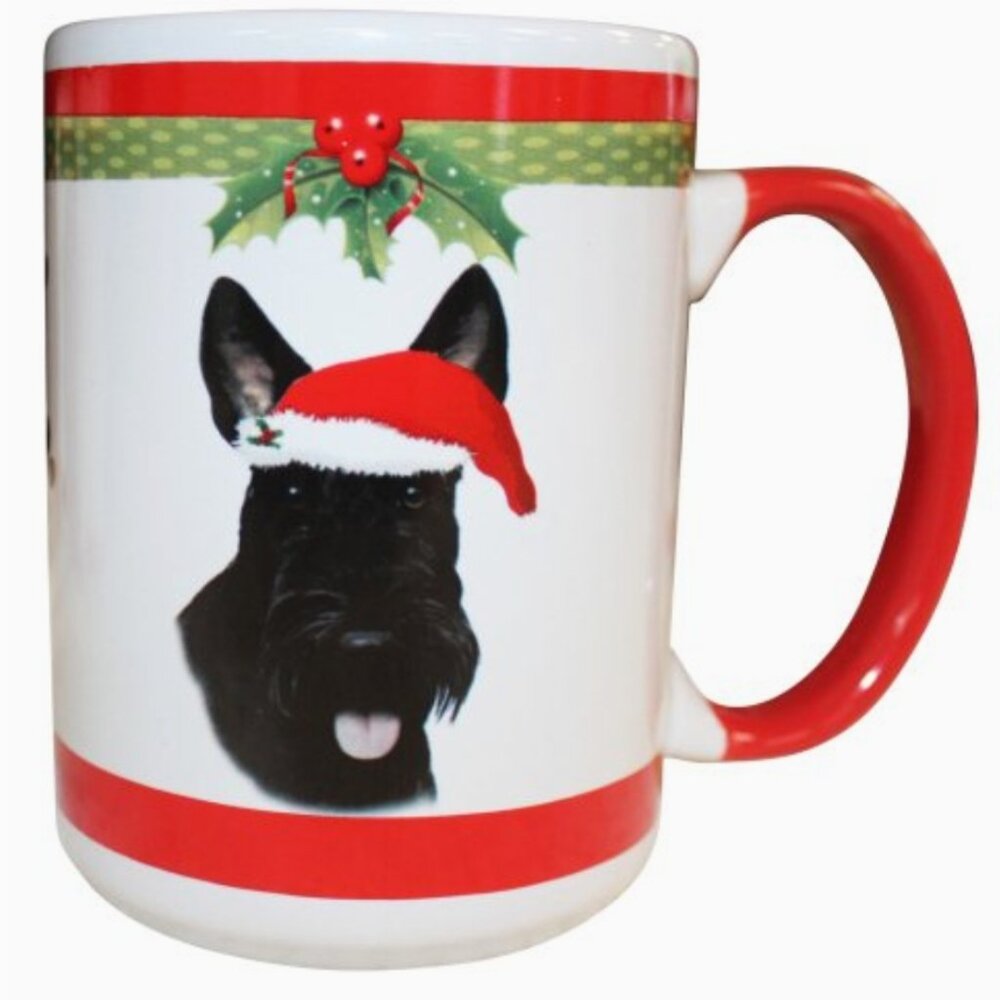 Scottie Christmas Coffee Mug 15 oz NIB
